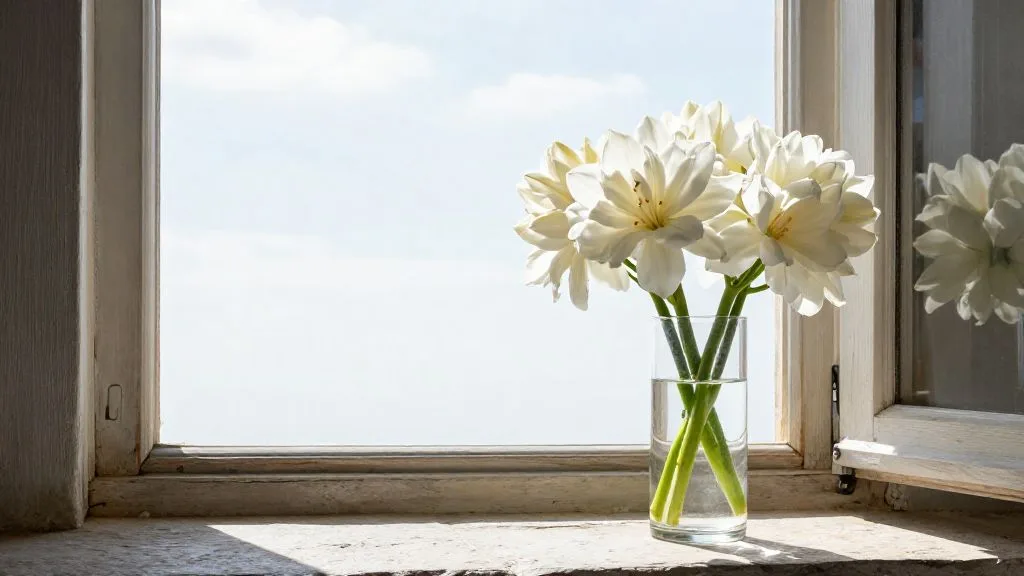 Tuberose perfume worn lightly in hot weather to avoid a thick drydown