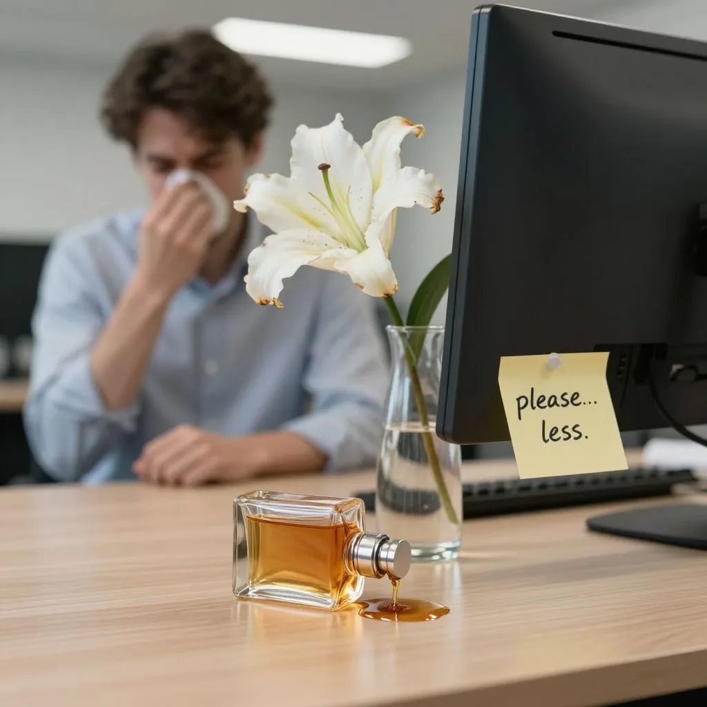 Your Fragrance Projects Too Hard in the Office The 2 Spray Placement Fix Most Wear Guides Miss